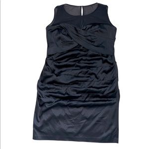 Calvin Klein Scrunched Black Satin w/ Mesh Top Size 18W